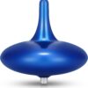 Kinetic Electric Spinning Top – 6+ Hour Infinite Spin | Countdown Mode | Forever Spinning Tops with LED Light Show for Focus, Calm & Creativity – Futuristic Desk Gadget Gift (Royal Blue)