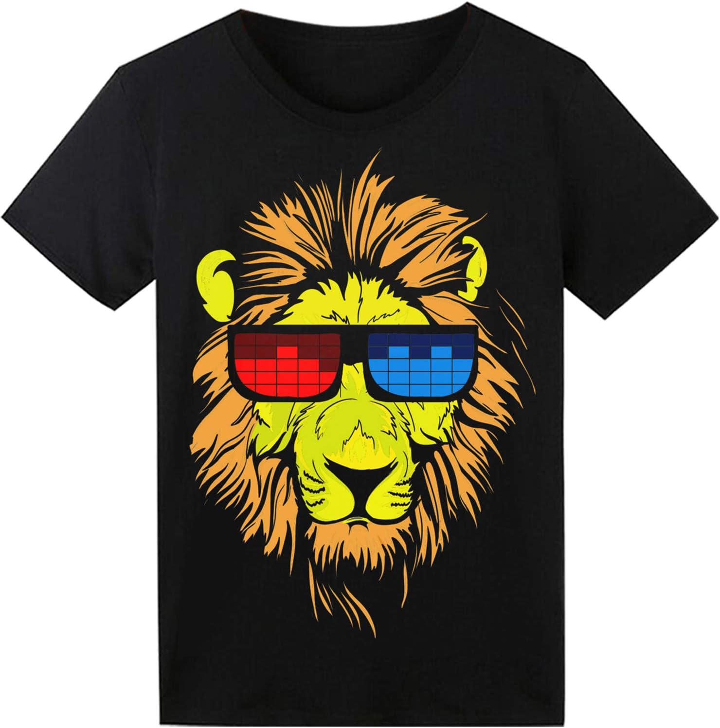 LED T Shirt Sound Activated Glow Shirts Light Up Equalizer Clothes for Party - Image 6