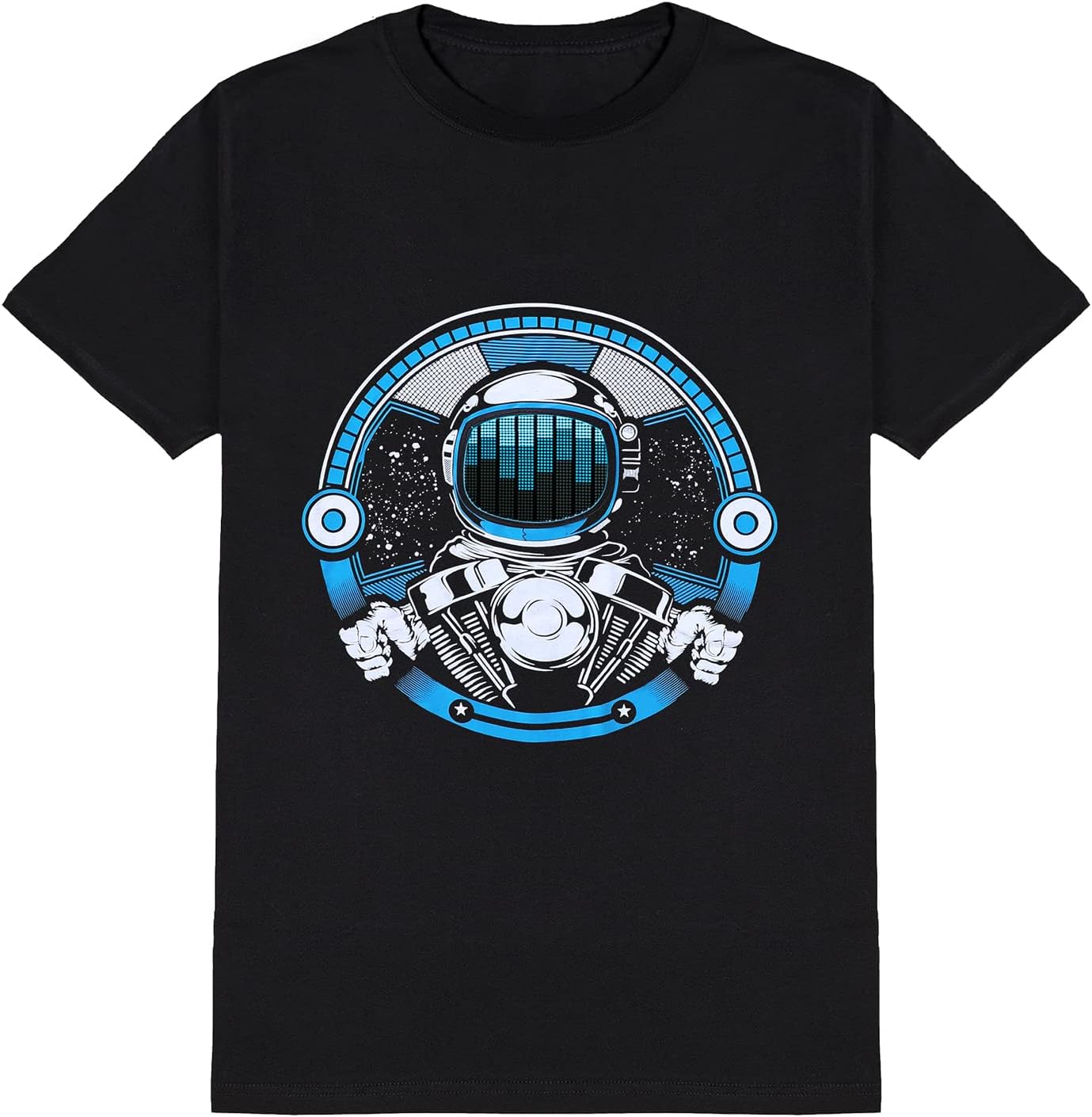 LED T Shirt Sound Activated Glow Shirts Light Up Equalizer Clothes for Party - Image 10