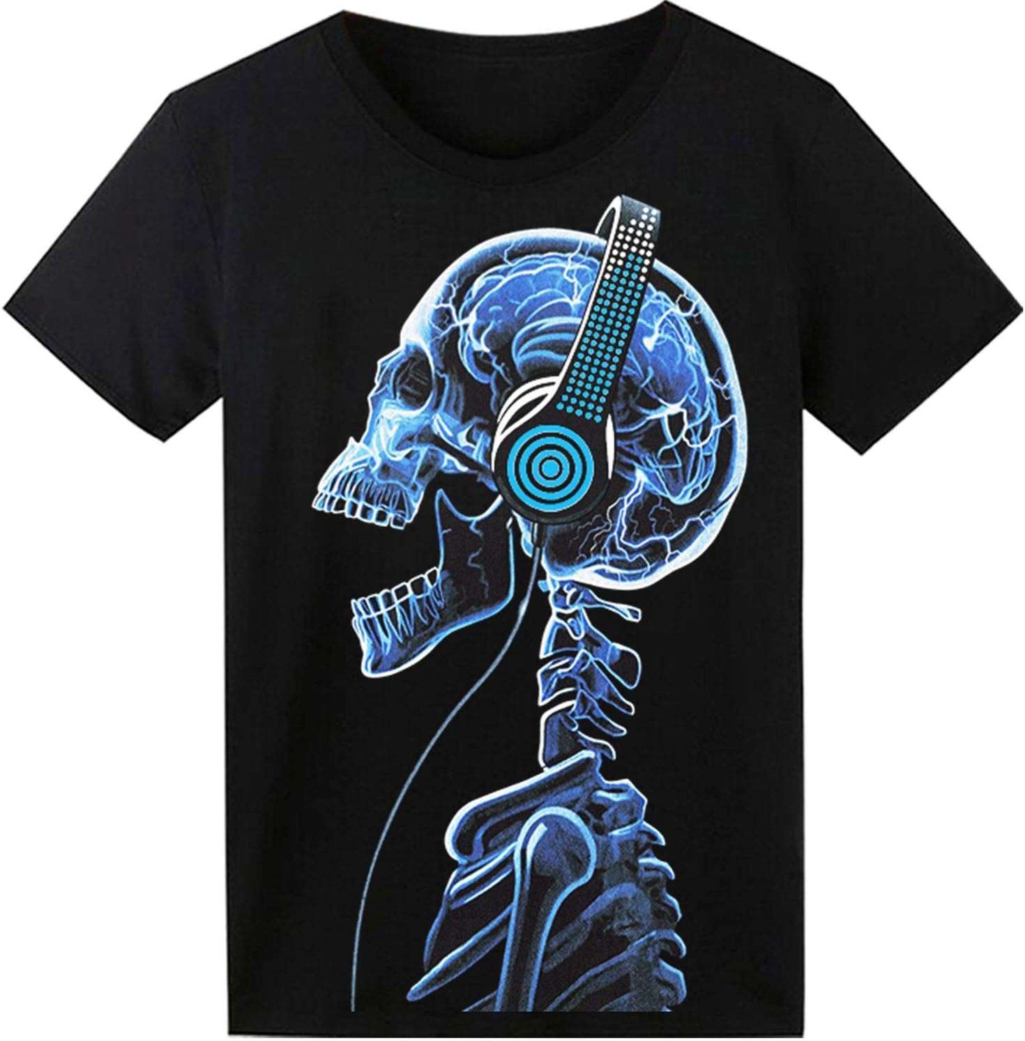 LED T Shirt Sound Activated Glow Shirts Light Up Equalizer Clothes for Party - Image 7