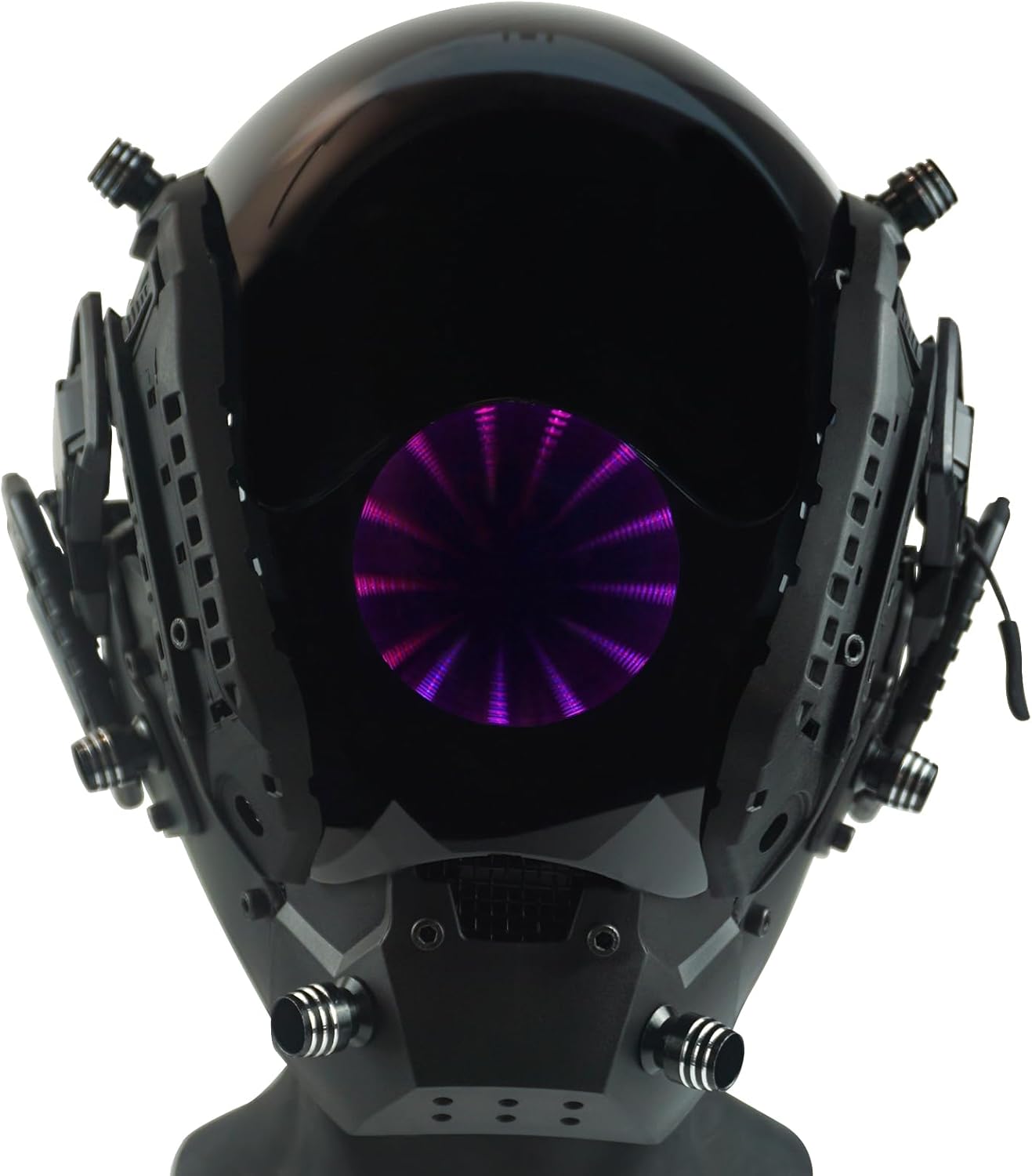 Marikito Punk LED Mask, Eye of the Abyss Design, Futuristic Mask Helmet, Perfect for Halloween Party, Cosplay