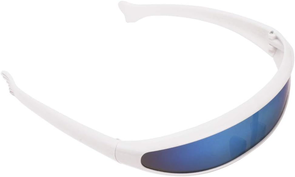 Ocean Line Futuristic Narrow Cyclops Sunglasses UV400 Personality Mirrored Lens - Image 4