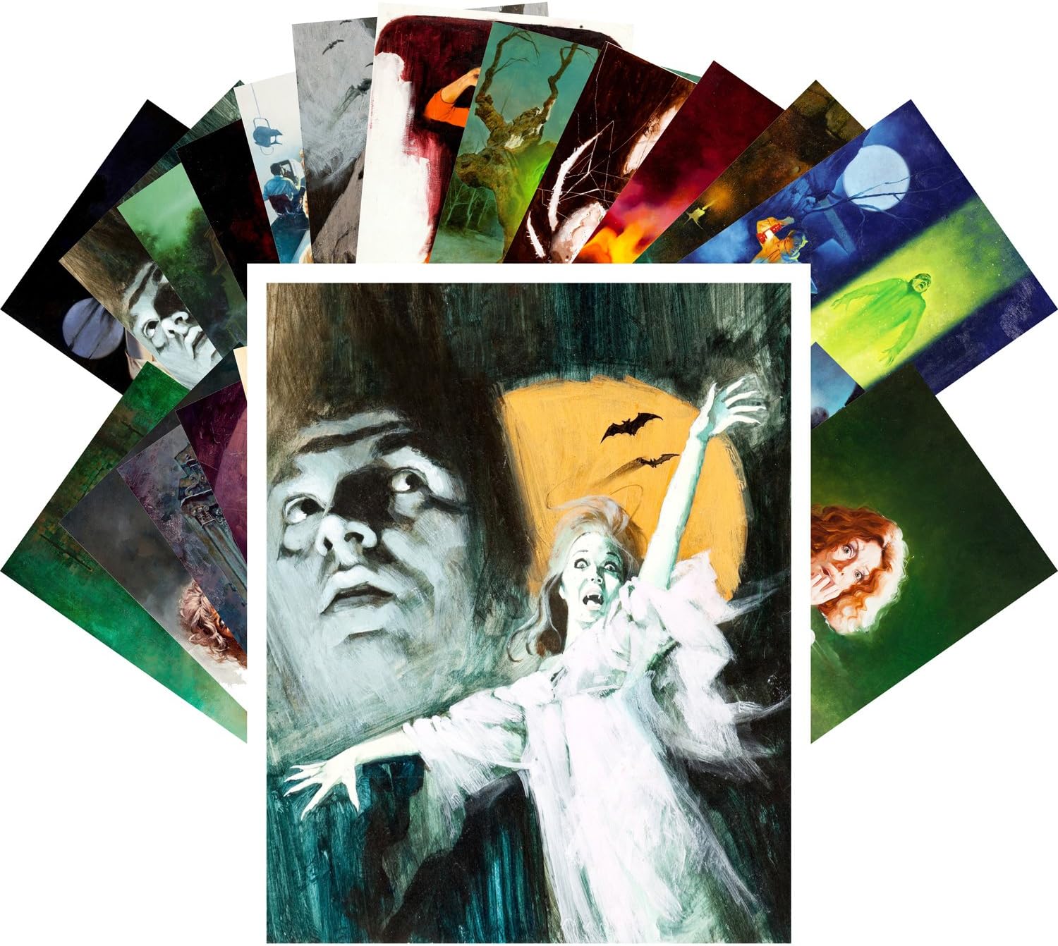 Vintage PostCards 24 pcs Vintage SciFi Comic Futuristic Art Magazine Magazine Covers - Image 7