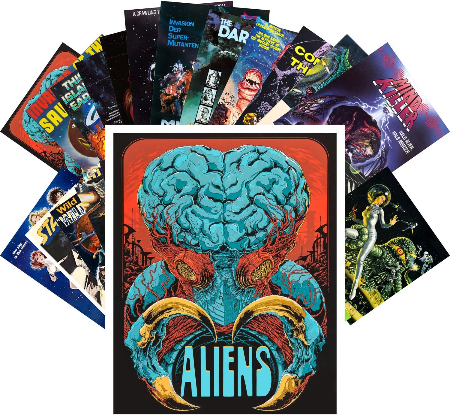 Vintage PostCards 24 pcs Vintage SciFi Comic Futuristic Art Magazine Magazine Covers - Image 20